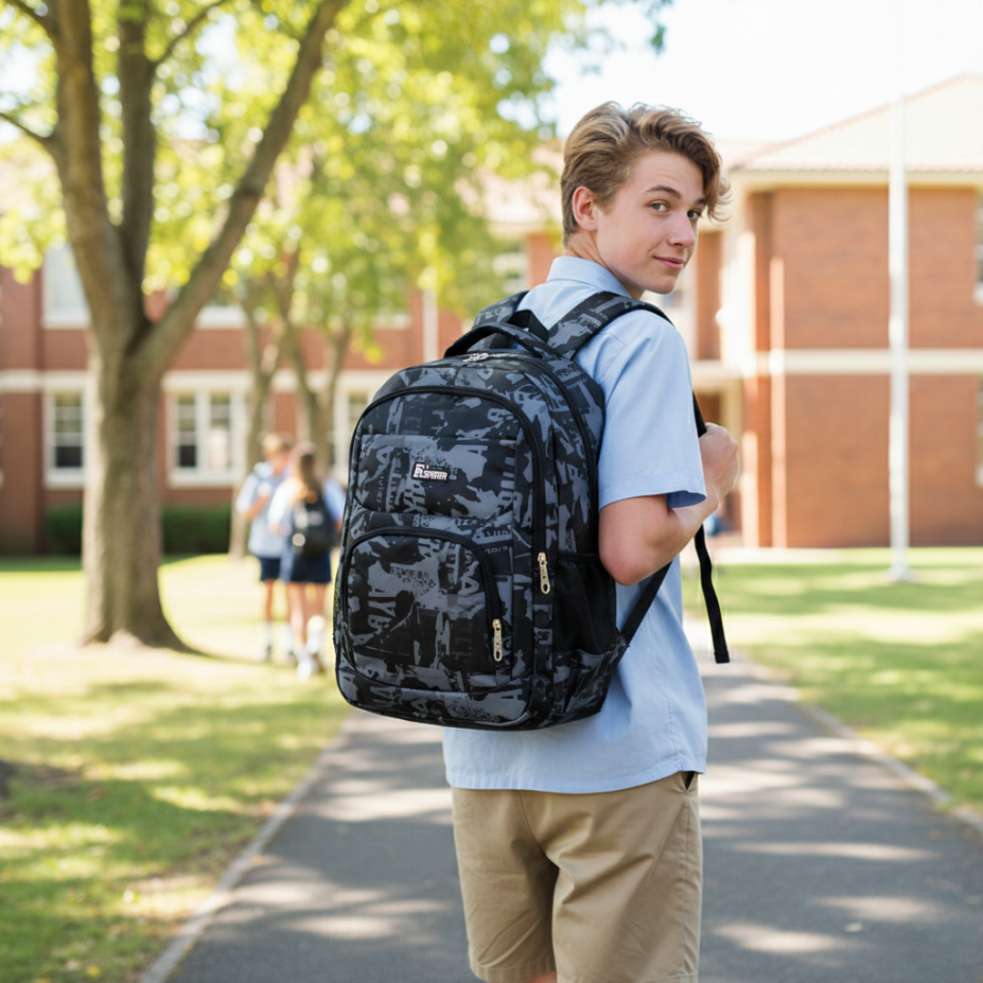 Camo School Backpack