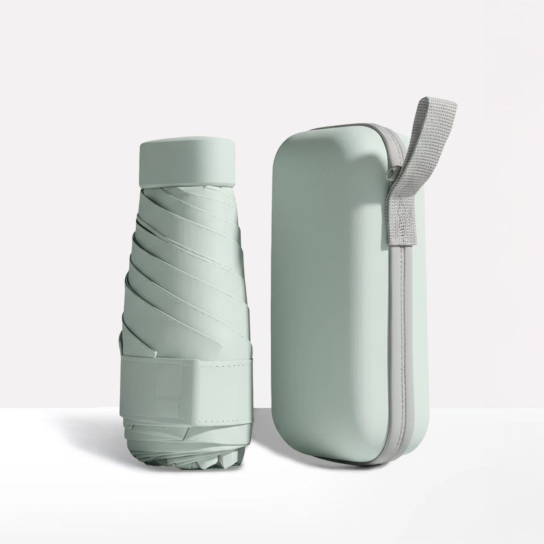 Compact Travel Umbrella & Case