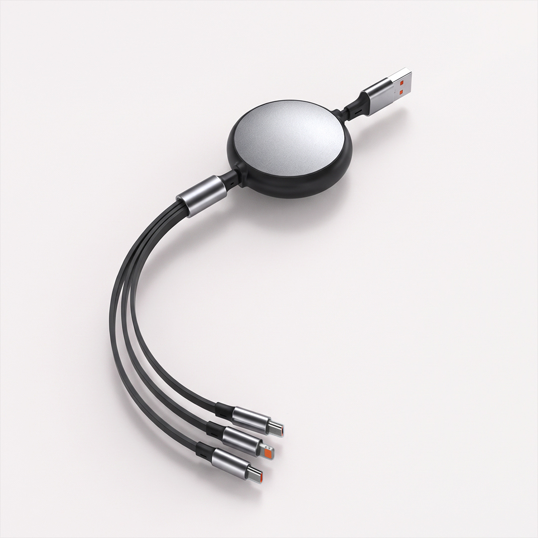 Retractable Cable 3-in-1