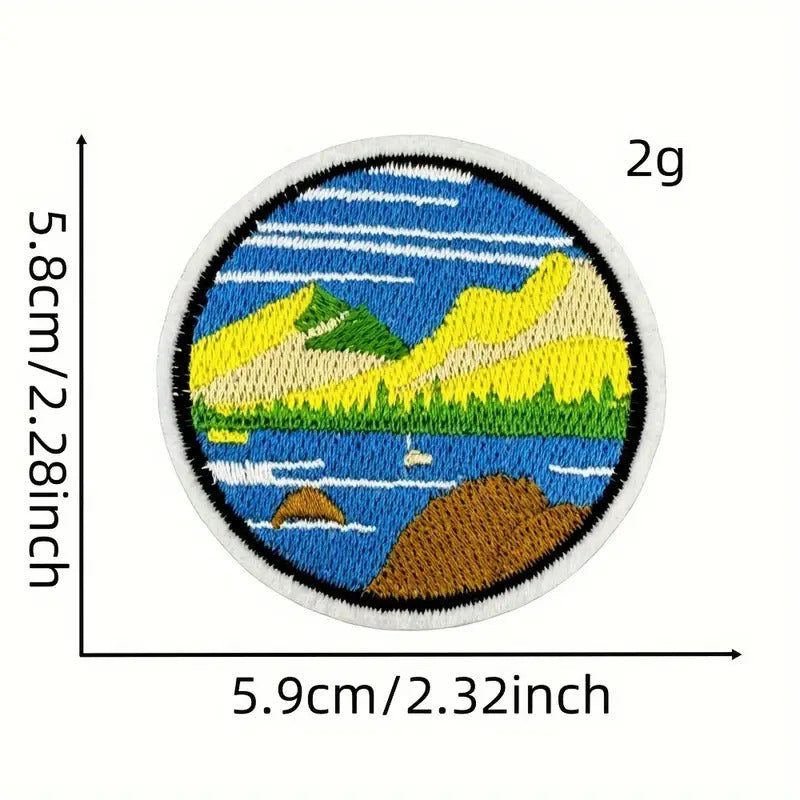 Iron-On Travel Patches – 20 Pc  Set