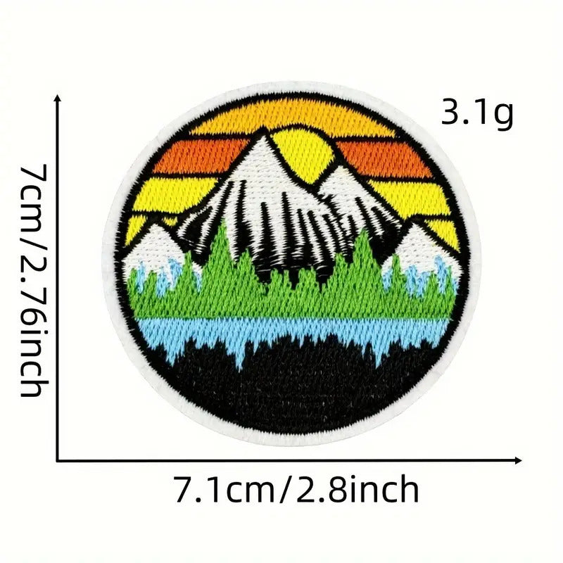 Iron-On Travel Patches – 20 Pc  Set