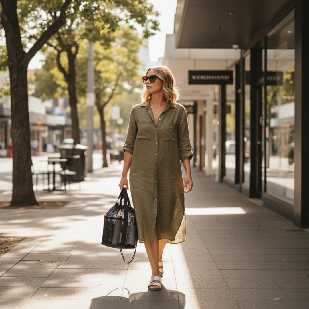 Alba Drawstring Beach Tote