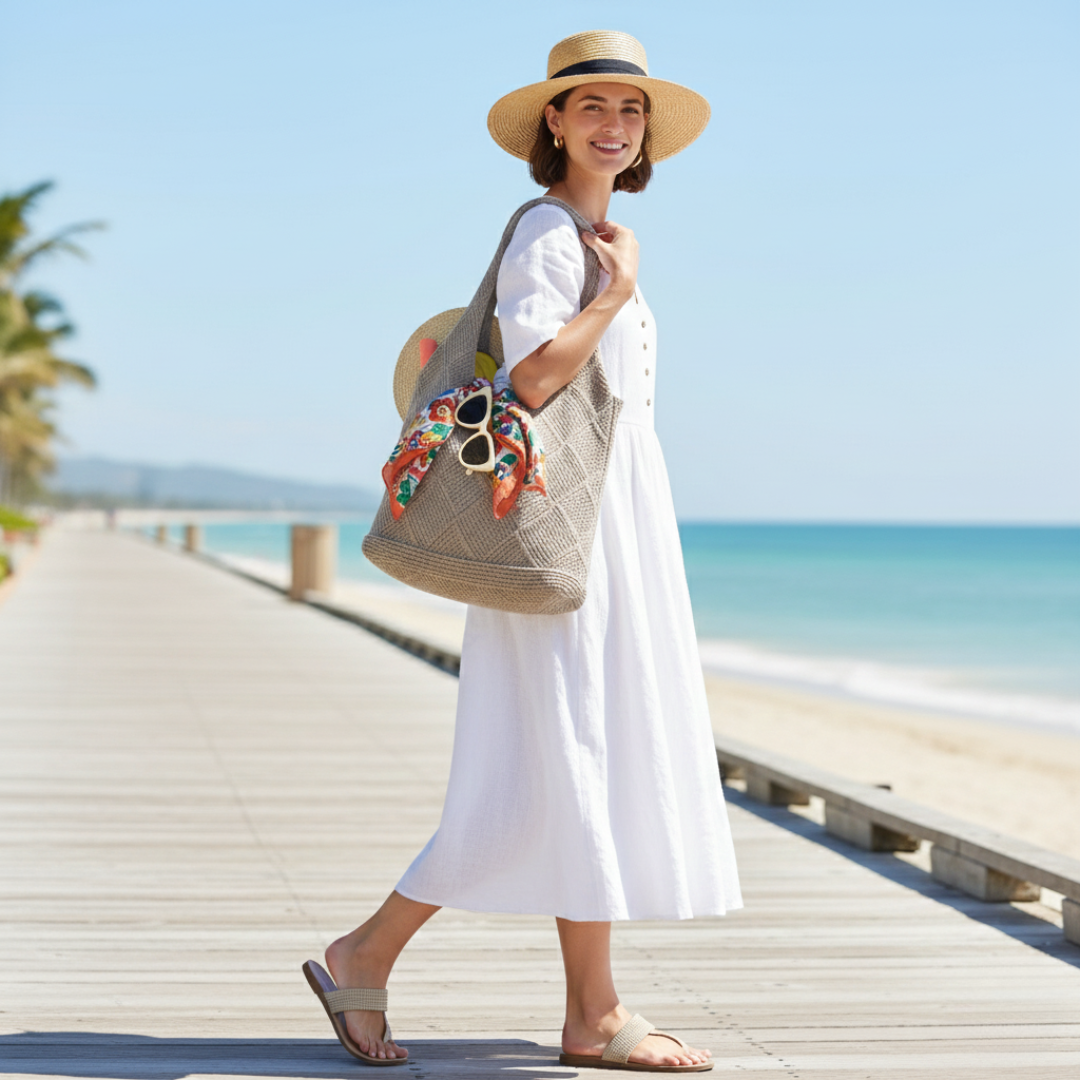 Lila Breathable Knitted Tote