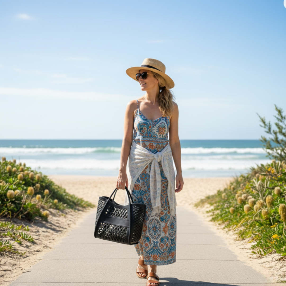 Livia Hollow Jelly Tote