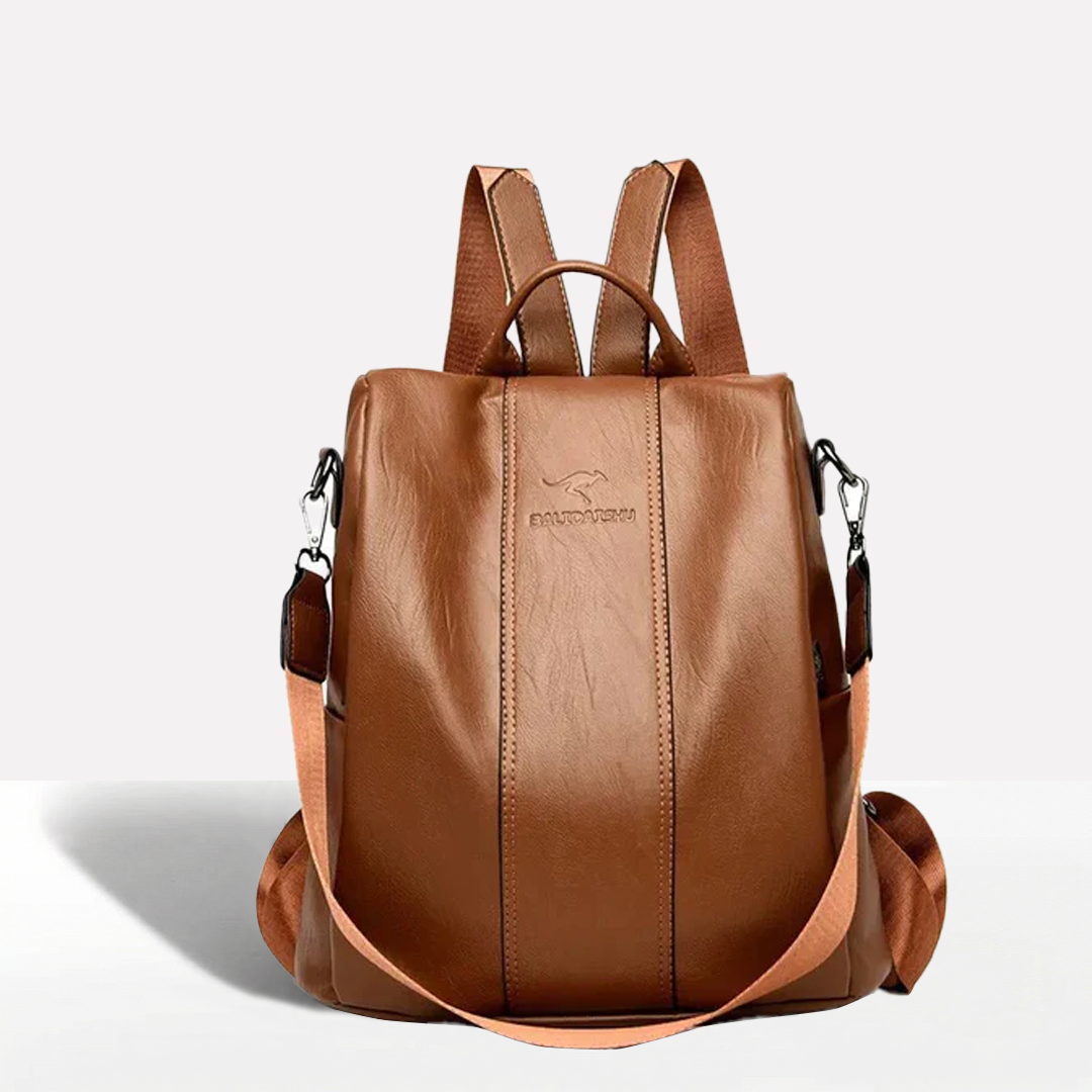 Tourer | Women's Anti-Theft Leather Backpack